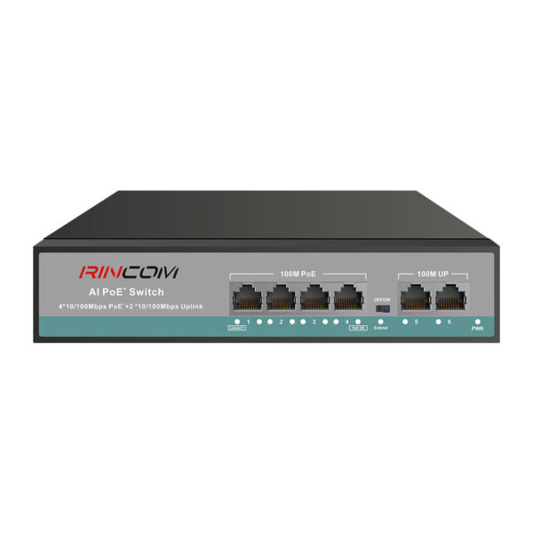 4 Ports PoE with 2 Uplink Ports - RC-AHP0420